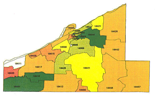 Erie Pa Zip Code Map Zip Code Map Erie Pa Oconto County Plat Map